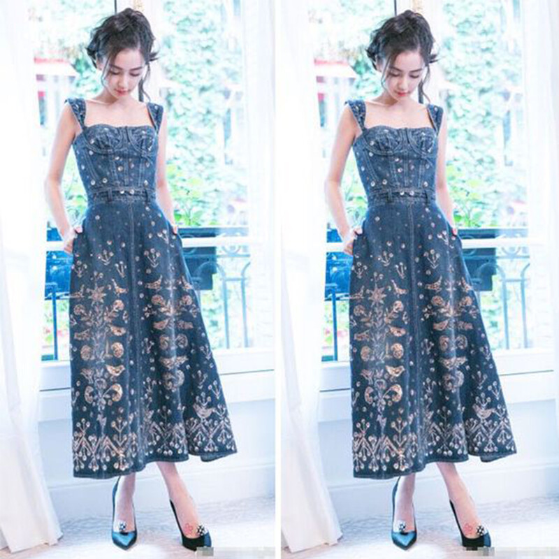 floral dungaree dress